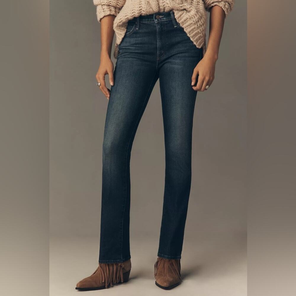 MOTHER The Rascal Skimp Shine On Straight Leg Jeans